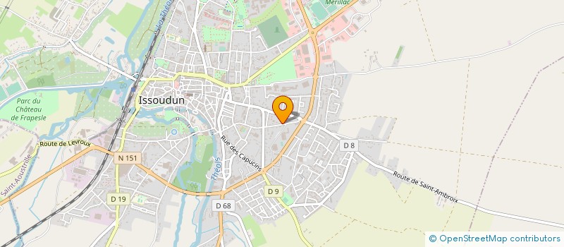 localisation de l'entreprise JUDO CLUB ISSOLDUNOIS à ISSOUDUN