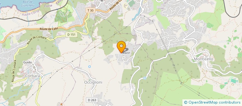 localisation de l'entreprise JUDO CLUB ISULA ROSSA BALAGNE à SANTA-REPARATA-DI-BALAGNA