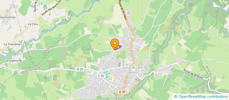 localisation de l'entreprise JUDO CLUB JARREZIEN  SOUCIEU-EN-JARREST