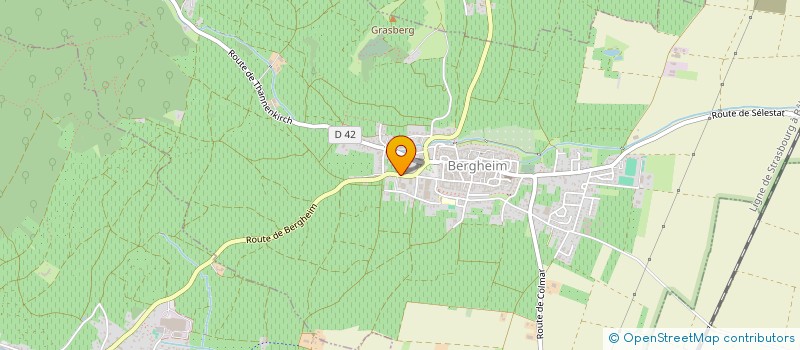 localisation de l'entreprise JUDO CLUB KODOKAN  BERGHEIM