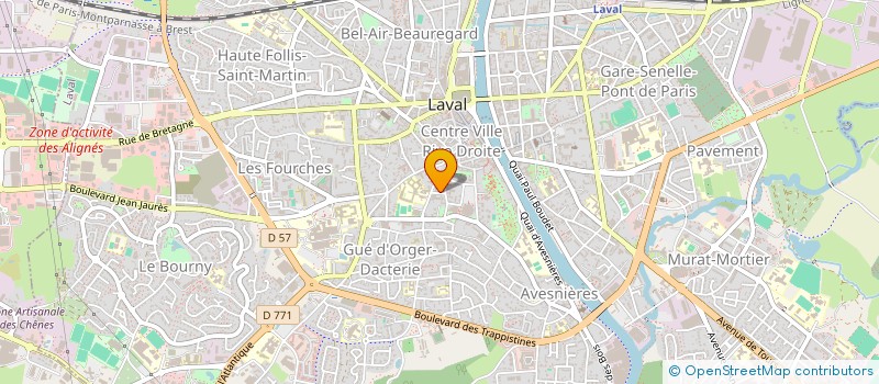 localisation de l'entreprise JUDO-CLUB LAVALLOIS à LAVAL
