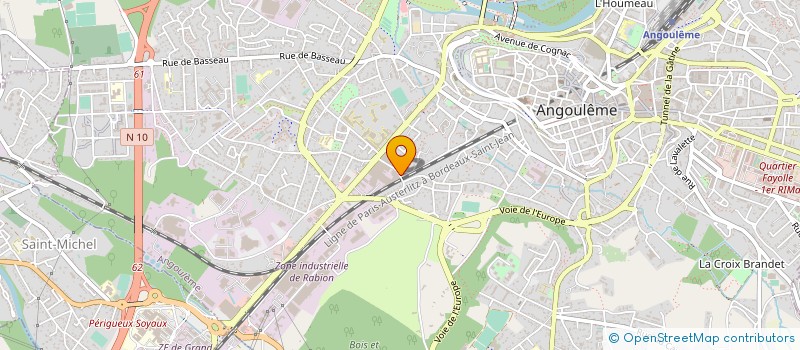 localisation de l'entreprise JUDO CLUB LEROY SOMER à ANGOULEME