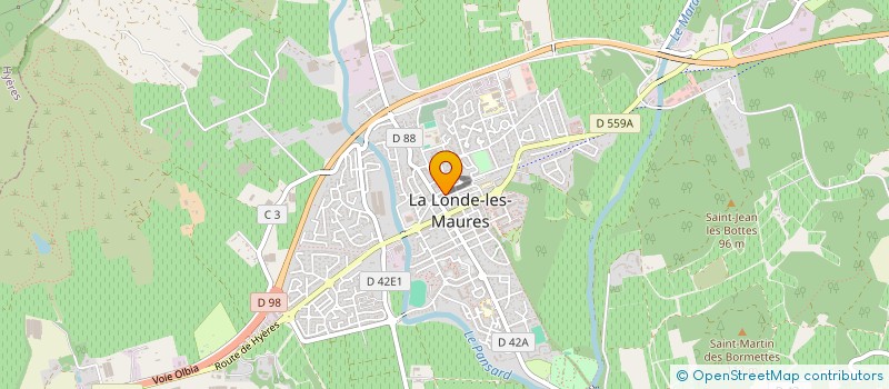 localisation de l'entreprise JUDO CLUB LONDAIS à LA LONDE-LES-MAURES