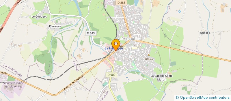 localisation de l'entreprise JUDO CLUB LUC PRIMAUBE  LUC-LA-PRIMAUBE