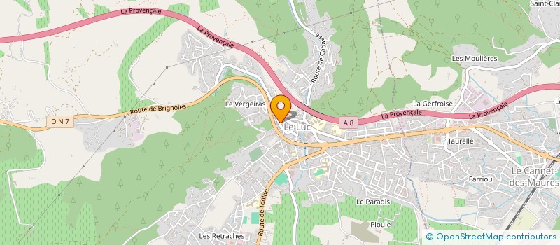 localisation de l'entreprise JUDO CLUB LUCOIS à LE LUC