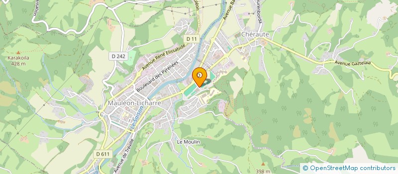 localisation de l'entreprise JUDO CLUB MAULEON 64 à MAULEON-LICHARRE