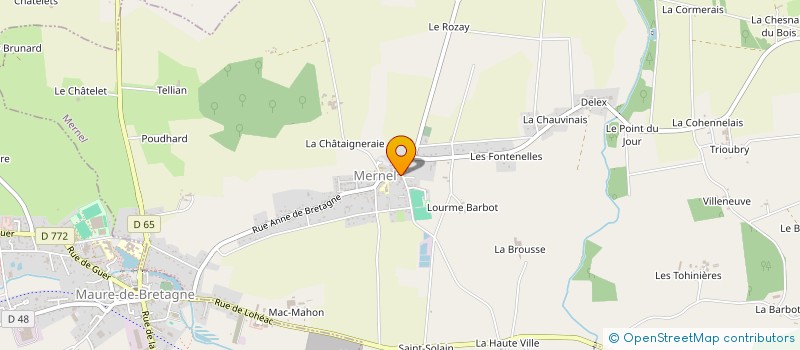 localisation de l'entreprise JUDO CLUB MAURE DE BRETAGNE  VAL D'ANAST