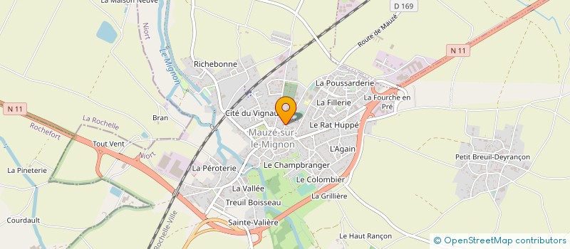 localisation de l'entreprise JUDO CLUB MAUZEEN  MAUZE-SUR-LE-MIGNON