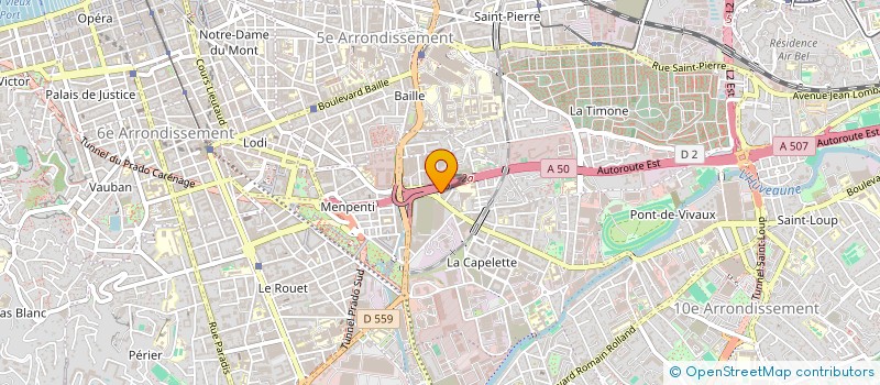 localisation de l'entreprise JUDO CLUB MENPENTI à MARSEILLE