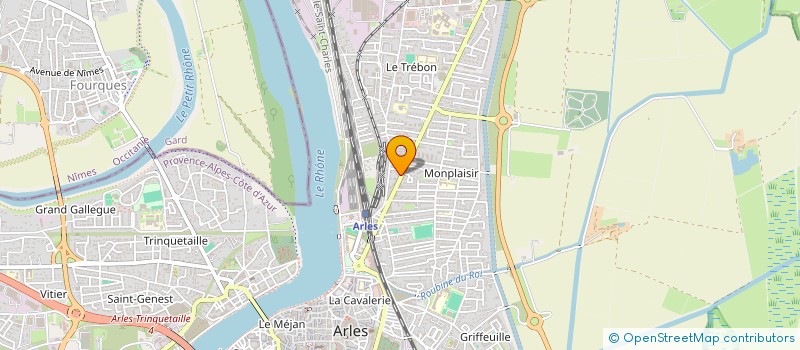 localisation de l'entreprise JUDO CLUB MONPLAISIR à ARLES
