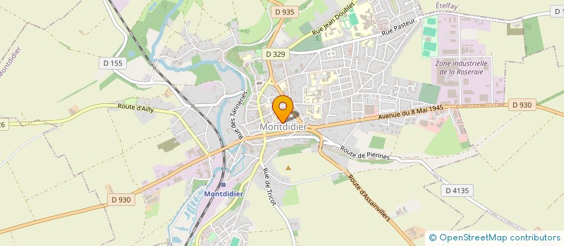 localisation de l'entreprise JUDO CLUB MONTDIDIER à MONTDIDIER