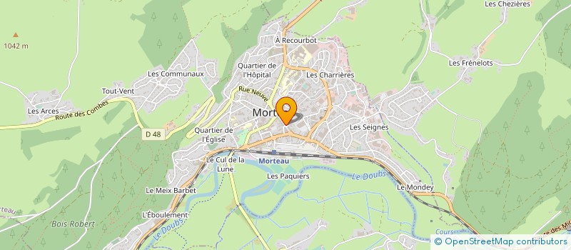 localisation de l'entreprise JUDO CLUB MORTUASSIEN à MORTEAU