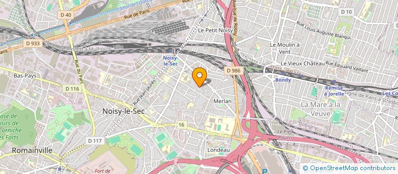 localisation de l'entreprise JUDO-CLUB NOISEEN à NOISY-LE-SEC