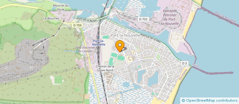 localisation de l'entreprise JUDO CLUB NOUVELLOIS  PORT-LA-NOUVELLE