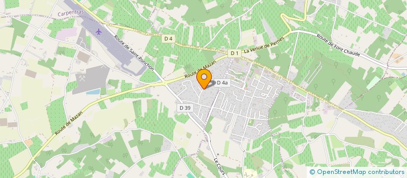 localisation de l'entreprise JUDO CLUB PERNOIS à PERNES-LES-FONTAINES