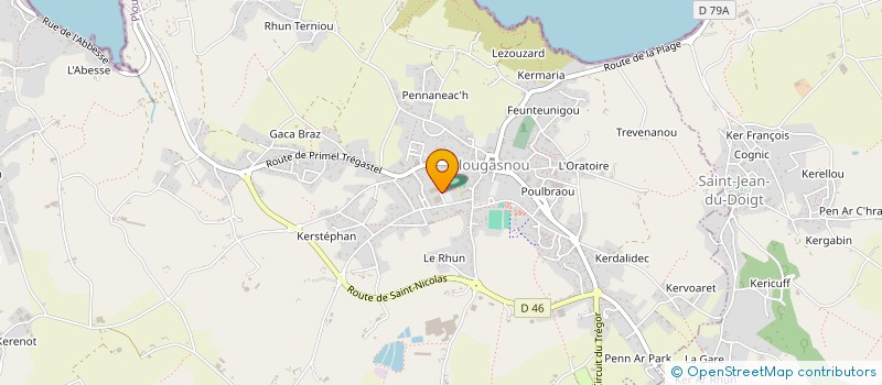 localisation de l'entreprise JUDO CLUB PLOUGASNOU  PLOUGASNOU