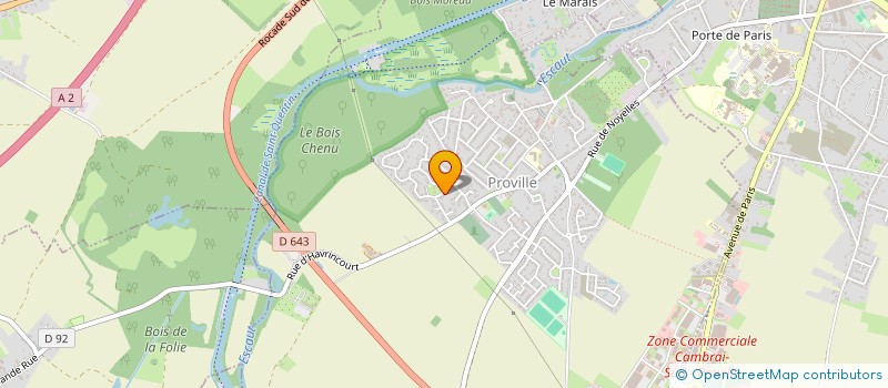 localisation de l'entreprise JUDO CLUB PROVILLE  PROVILLE