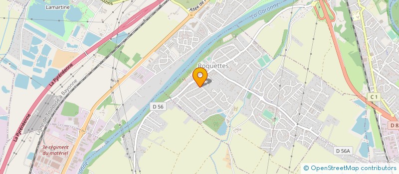 localisation de l'entreprise JUDO-CLUB ROQUOIS  ROQUES-SUR-GARONNE