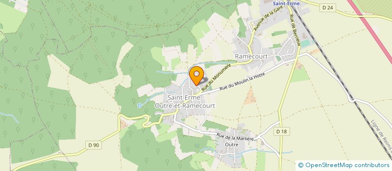 localisation de l'entreprise JUDO CLUB SAINT ERMOIS  SAINT-ERME-OUTRE-ET-RAMECOURT