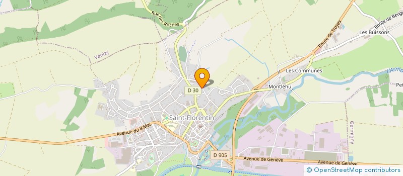 localisation de l'entreprise JUDO CLUB SAINT FLORENTIN à SAINT-FLORENTIN