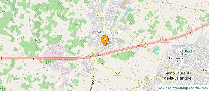 localisation de l'entreprise JUDO CLUB SAINT HIPPOLYTE  SAINT-HIPPOLYTE