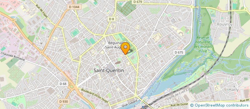 localisation de l'entreprise JUDO CLUB SAINT QUENTINOIS' à SAINT-QUENTIN