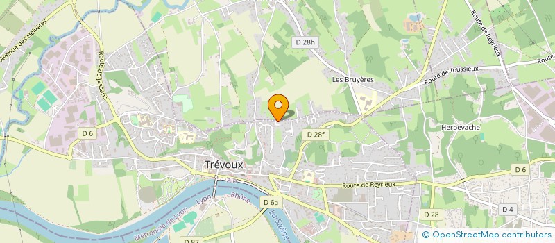 localisation de l'entreprise JUDO CLUB SAONE VALLEE à TREVOUX
