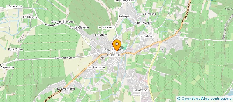 localisation de l'entreprise JUDO CLUB SERIGNAN LE ROMIN  SERIGNAN-DU-COMTAT