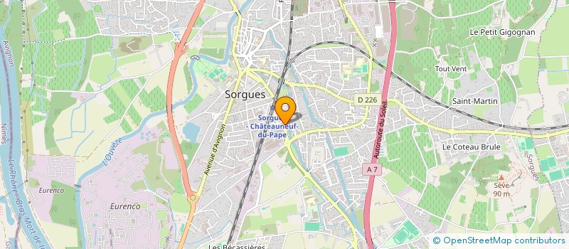 localisation de l'entreprise JUDO-CLUB SORGUAIS à SORGUES