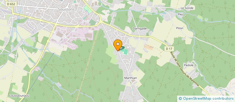 localisation de l'entreprise JUDO CLUB SOUSTONS à SOUSTONS