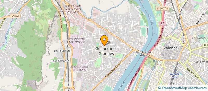 localisation de l'entreprise JUDO CLUB SOYONS à GUILHERAND-GRANGES