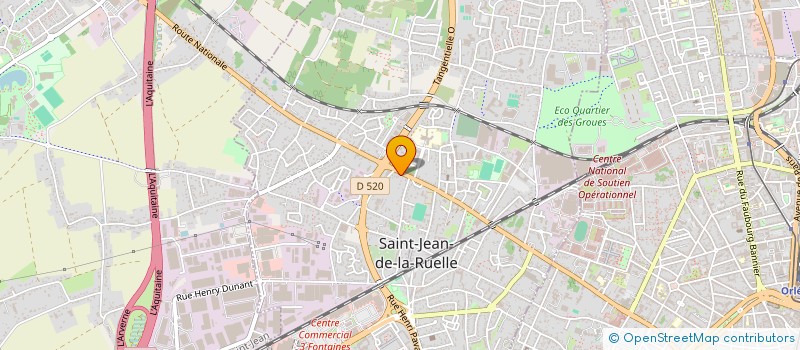 localisation de l'entreprise JUDO CLUB ST JEAN DE LA RUELLE à SAINT-JEAN-DE-LA-RUELLE