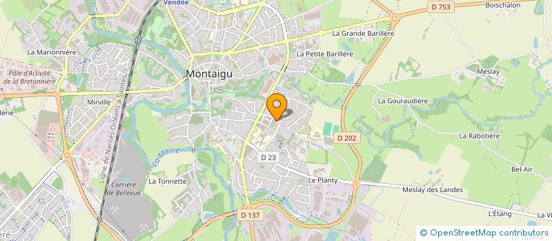 localisation de l'entreprise JUDO CLUB TERRES DE MONTAIGU à MONTAIGU-VENDEE