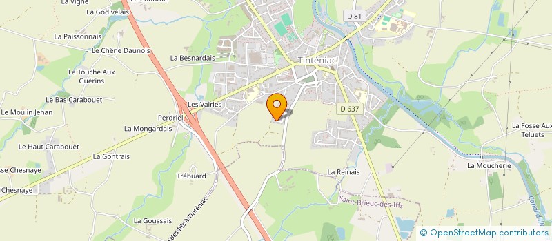 localisation de l'entreprise JUDO CLUB TINTENIAC  TINTENIAC