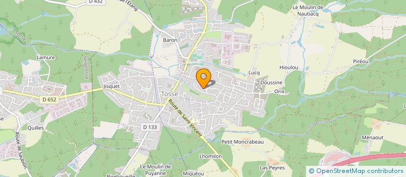 localisation de l'entreprise JUDO CLUB TOSSE SAUBION à TOSSE