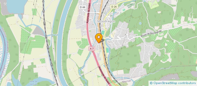 localisation de l'entreprise JUDO CLUB TULETTE/SAINT ROMAN  (JCTSR)  MONDRAGON