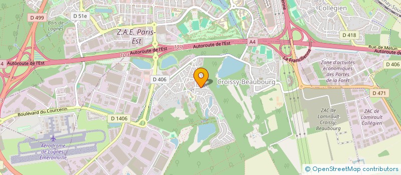 localisation de l'entreprise JUDO CLUB UMENOKI CROISSY à CROISSY-BEAUBOURG