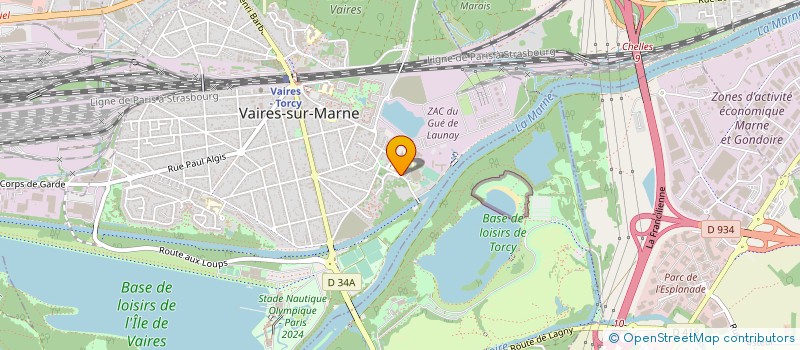 localisation de l'entreprise JUDO CLUB VAIROIS à VAIRES-SUR-MARNE