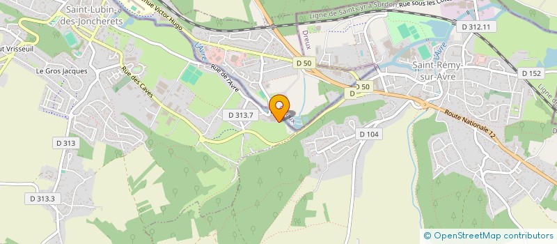 localisation de l'entreprise JUDO CLUB VALLEE D'AVRE à SAINT-LUBIN-DES-JONCHERETS