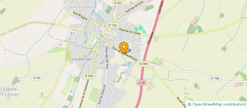 localisation de l'entreprise JUDO CLUB VATANAIS à VATAN