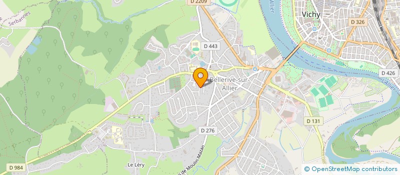 localisation de l'entreprise JUDO CLUB VICHYSSOIS  BELLERIVE SUR ALLIER