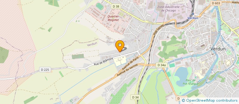 localisation de l'entreprise JUDO CLUB VIGNEULLES FRESNES à VERDUN