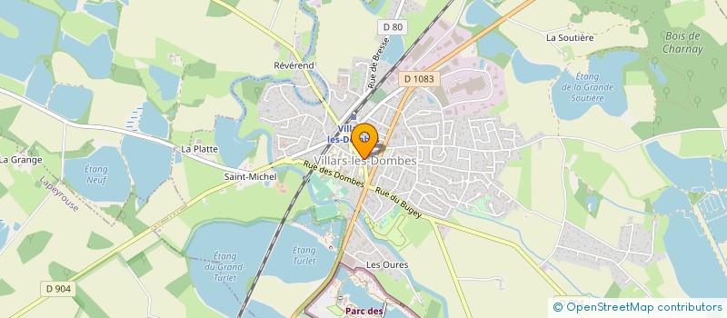 localisation de l'entreprise JUDO CLUB VILLARDOIS  VILLARS-LES-DOMBES