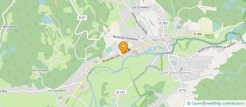 localisation de l'entreprise JUDO DES MILLE ETANGS  MELISEY