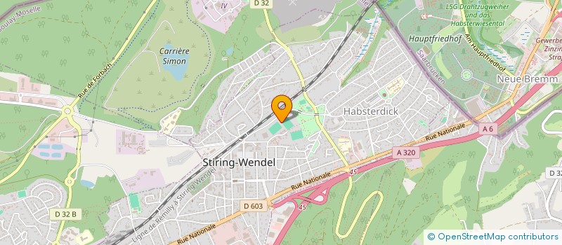 localisation de l'entreprise JUDO ET JIU JITSU CLUB DE STIRING WENDEL  STIRING-WENDEL