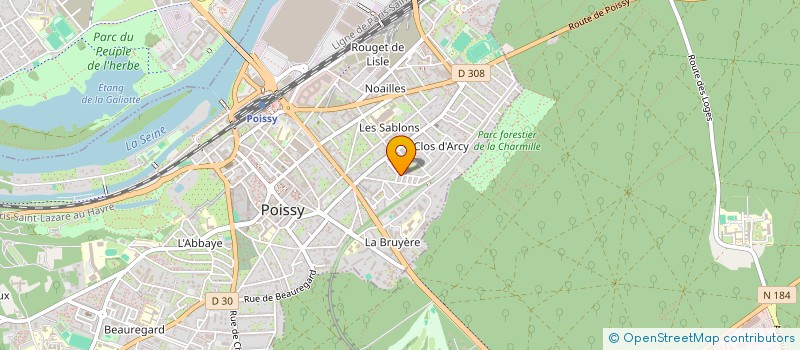 localisation de l'entreprise JUDO ET JU JITSU CLUB DE POISSY à POISSY