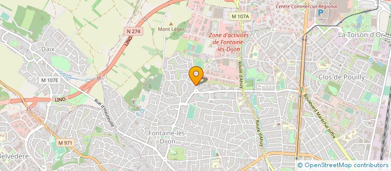 localisation de l'entreprise JUDO FONTAINOIS  FONTAINE-LES-DIJON