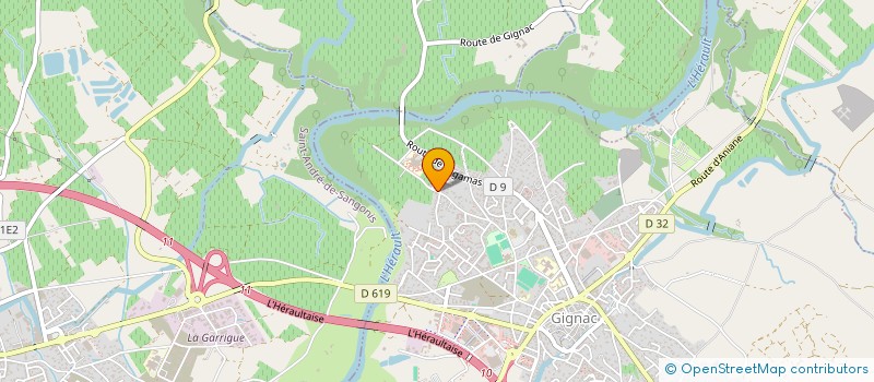 localisation de l'entreprise JUDO JU-JITSU CLUB DE GIGNAC  GIGNAC