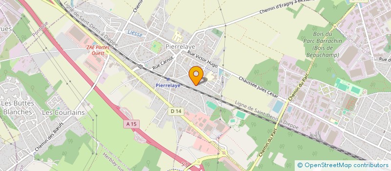 localisation de l'entreprise JUDO JUJITSU CLUB DE PIERRELAYE  PIERRELAYE