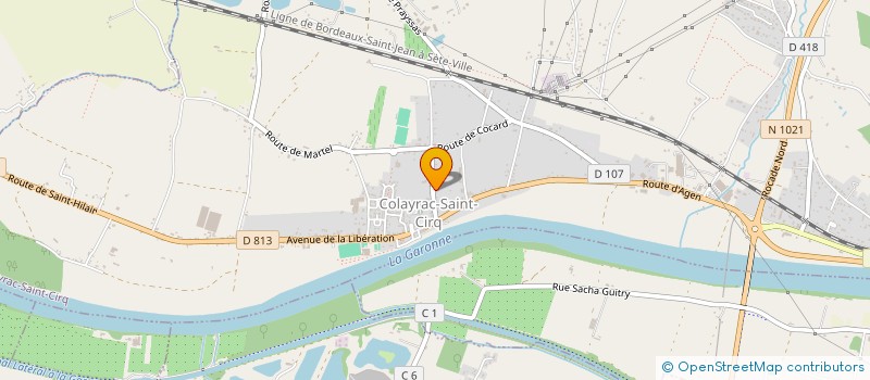 localisation de l'entreprise JUDO JUJITSU COLAYRAC  COLAYRAC-SAINT-CIRQ